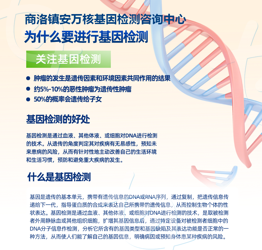 商洛基因检测中心地址电话